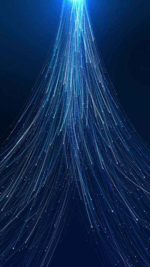 Abstract technology glitter particle cyber space tunnel texture futuristic digit Stock Footage 342784008