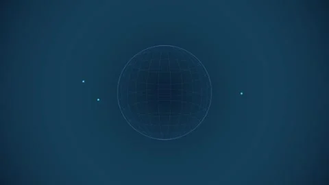 Abstract technology globe motion background video Stock Footage 344809807