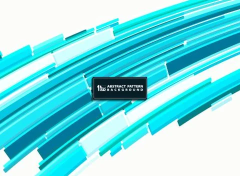 Abstract technology gradient blue color square shape template motion design. Stock Illustration