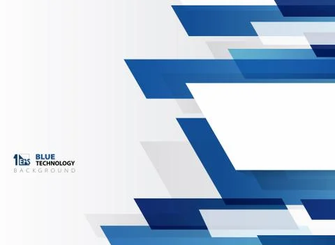 Abstract technology gradient blue stripe line pattern with white background. 스톡 일러스트