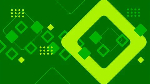 Abstract technology green background Stock Illustration
