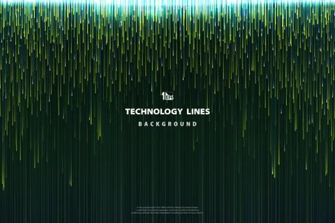 Abstract technology green lines pattern design of elements design decoration. イラスト素材