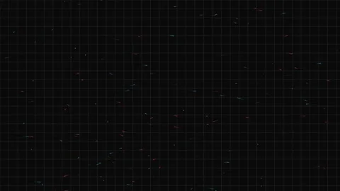 Abstract technology grid background with red and blue particles moving like.. 스톡 동영상 341667826