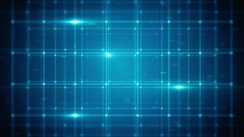 Abstract Technology Grid Data Zooming In Loop Animation Видео 347877164