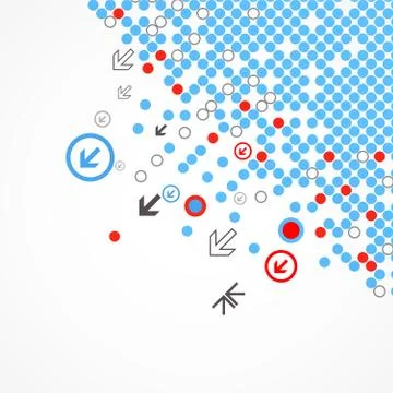 Abstract technology halftone background イラスト素材