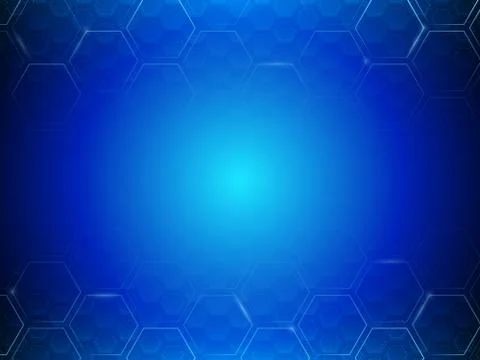 Abstract technology hexagon background. Hi tech polygonal design. Stock Illustration