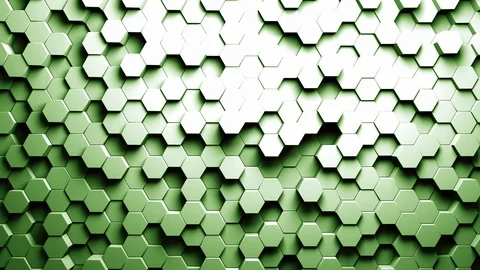 Abstract technology hexagon colorful background, Many clean technical geometric Stock Footage 106385368