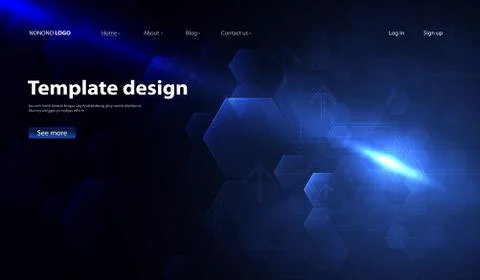 Abstract technology hexagon wallpaper data background. network futuristic wir Illustrazione stock