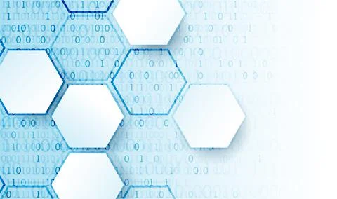 Abstract  technology hexagonal background. Connection structure. Science styl Stock-Illustration