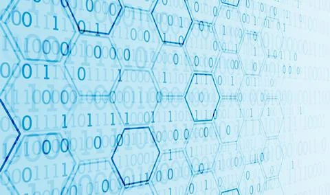 Abstract  technology hexagonal background. Connection structure. Science styl Stock-Illustration