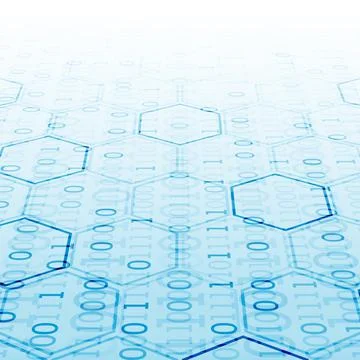 Abstract  technology hexagonal background. Connection structure. Science styl Stock-Illustration