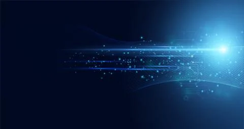 Abstract technology hi tech background concept speed movement motion blur mov Stock-Illustration