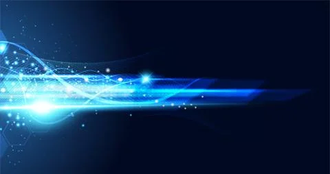 Abstract technology hi tech background concept speed movement motion blur mov Illustrazione stock