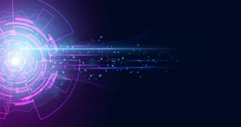 Abstract technology hi tech background concept  circle speed movement motion  Stockillustratie