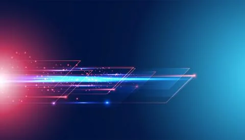 Abstract technology hi tech background concept speed movement motion blur mov Illustration