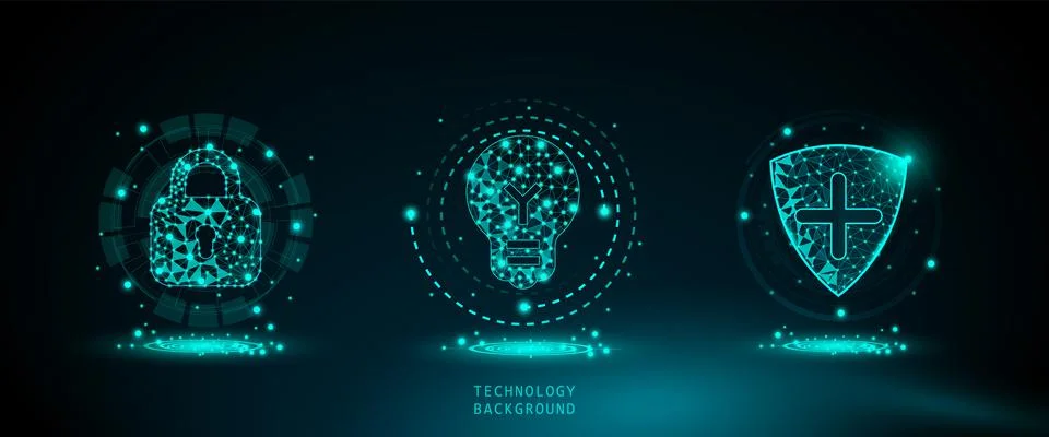 Abstract technology hi tech background concept.  Illustrazione stock