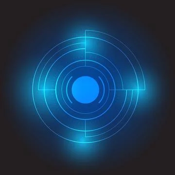 Abstract technology with Hi-tech  background Stock Illustration