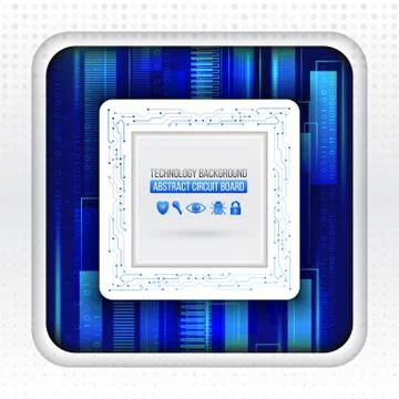 Abstract technology hi tech concept background. Stock Illustration