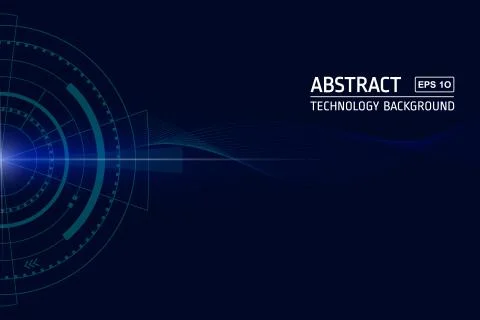 Abstract Technology Hud Background vector Stock Illustration