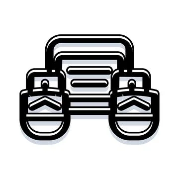 Abstract technology icon for computing and data processing 스톡 일러스트