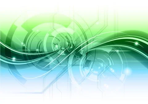 Abstract technology Illustrazione stock