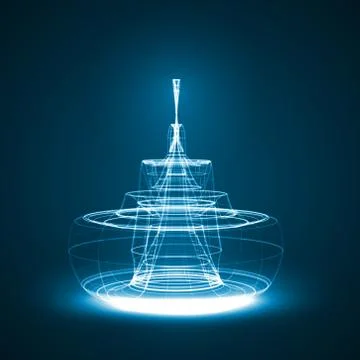 Abstract technology illustration Stock Illustration