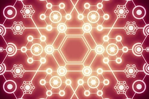 Abstract technology illustration. 스톡 일러스트