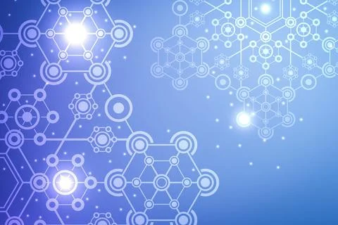Abstract technology illustration. Illustrazione stock