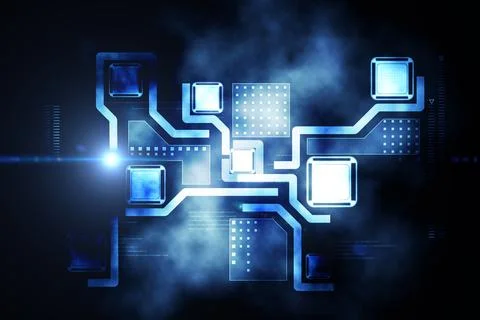 Abstract technology interface Stock Illustration
