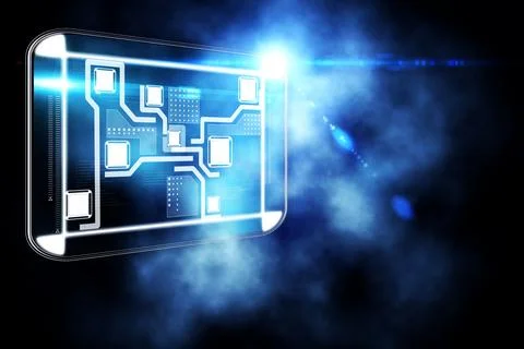 Abstract technology interface Stockfoto's