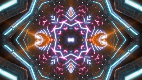 Abstract technology Kaleidoskop Stock Footage 103955779
