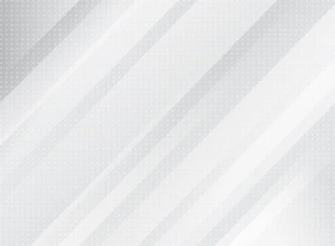 Abstract technology light grey color and striped rectangle oblique overlay wh Illustrazione stock