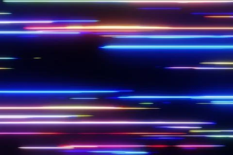 Abstract technology light trial high speed digital network background 3D rend Stock Illustration