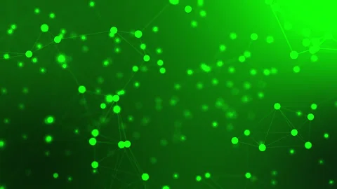 Abstract technology with line and dot green background animation 스톡 동영상 295277488