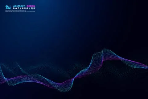 Abstract technology line blue and violet color of future decoration movement Stock Illustration