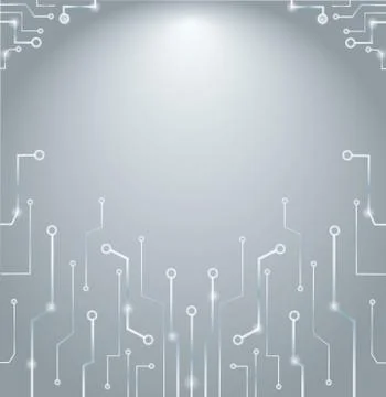 Abstract technology lines art and space background Stock Illustration