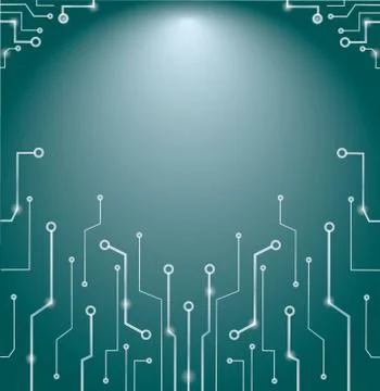 Abstract technology lines art and space background Stock Illustration