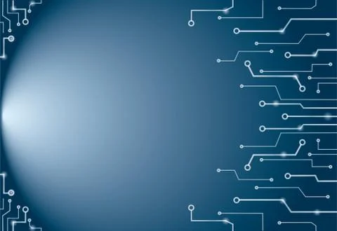 Abstract technology lines art background and space Stock Illustration