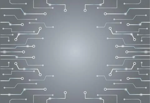 Abstract technology lines art background and space Stock Illustration