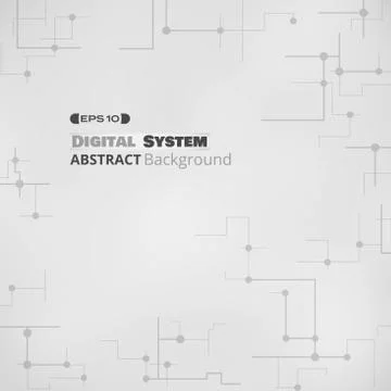 Abstract of technology lines background of electronic pattern. Stock Illustration