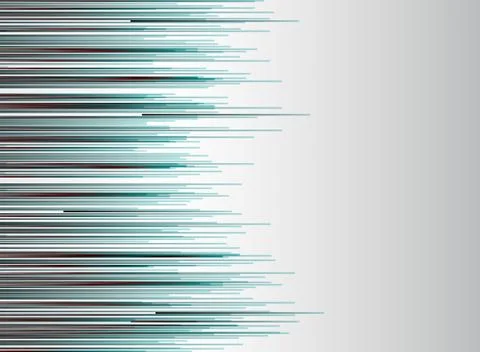 Abstract technology lines horizontal red and blue color speed motion movement Stock Illustration