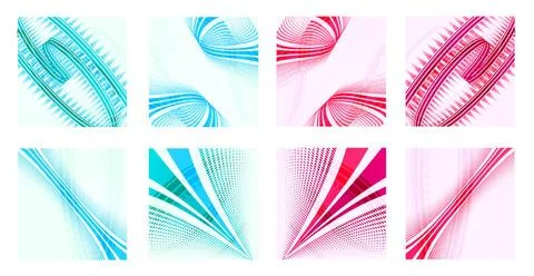Abstract technology lines vector backgrounds Set of abstract technology li... Stock Photos
