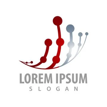 Abstract technology logo concept design. Symbol graphic template element vect Stock Illustration