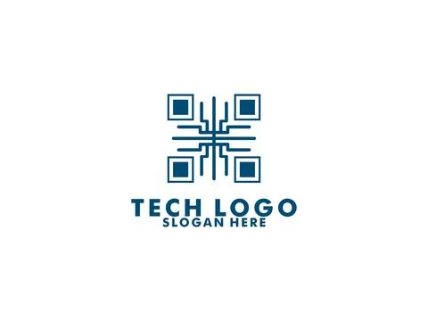 Abstract Technology logo designs concept vector, Network Internet logo design Illustrazione stock