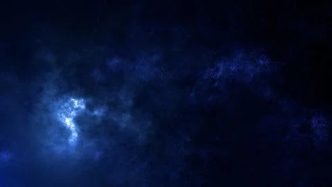 Abstract technology loop with dark blue fog and dark blue wall. Hazy backgrou イラスト素材
