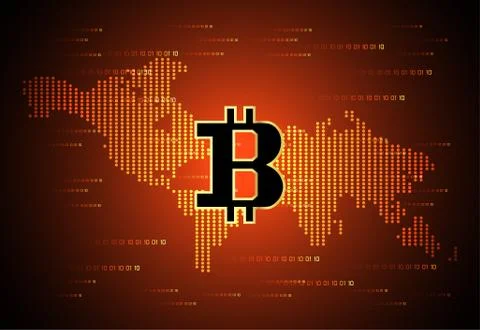 Abstract technology map world dot digital money ui futuristic Concept future  Illustration