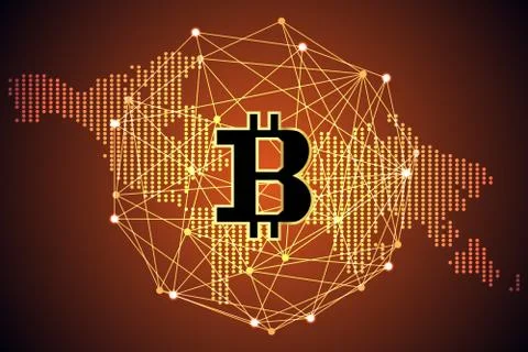 Abstract technology map world dot digital money ui futuristic Concept future  Stock-Illustration