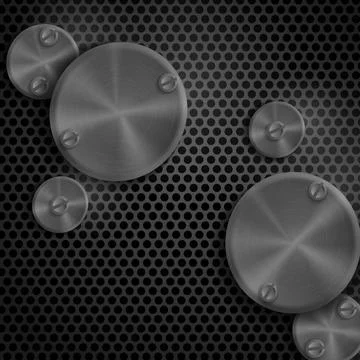 Abstract Technology Metal Texture Button. Abstract Technology Metal Textur... Stock Photos