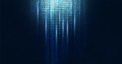 Abstract technology modern square and binary futuristic hi tech modern gradie Stockillustratie