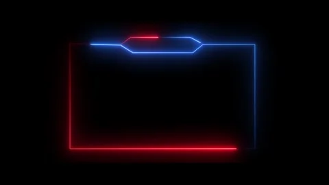 Abstract technology neon lines moving on black background futuristic bright.. Video stock 337805456